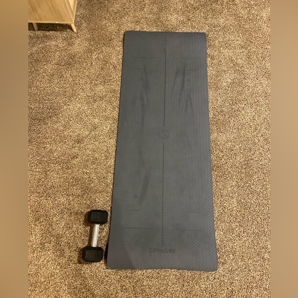 Covacure yoga mat 6ft Gray - Picture 3 of 3